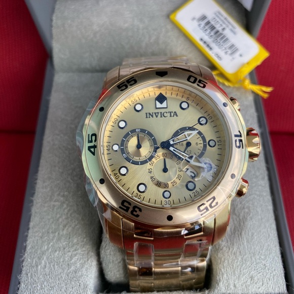 18K Gold Plated Invicta Pro Diver SCUBA (NWT)SALE - Picture 3 of 14